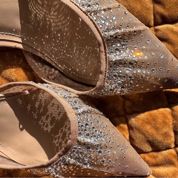 Healed shiny mesh sling back - Picture 4 of 6